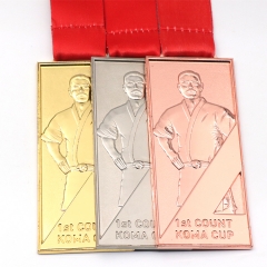 Custom Factory Made Metal Award Commemorative Medal Order Bjj Cup Jiu-jitsu Judo Medals