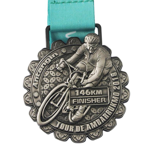 Custom Manufacturer Metal Award Cycling Bicycle Sports Plated Medals