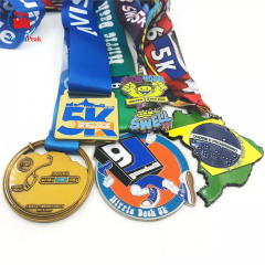 Custom Manufacturer Metal Award Running Marathon Sports Plated Medals