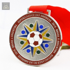 Manufacturer Custom Soccer football Metal Medal