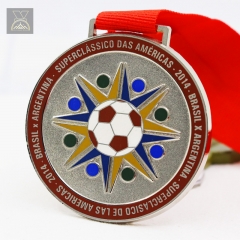 Manufacturer Custom Soccer football Metal Medal